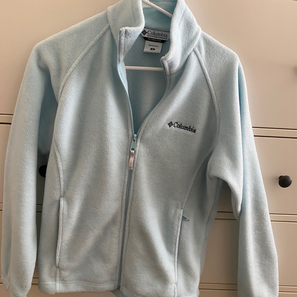 Columbia Light Blue Benton Fleece Jacket